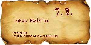 Tokos Noémi névjegykártya