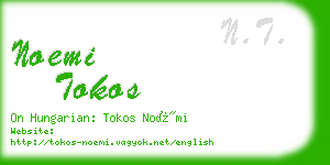 noemi tokos business card
